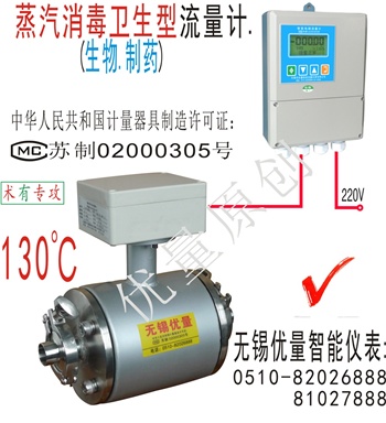 蒸汽消毒卫生型流量计